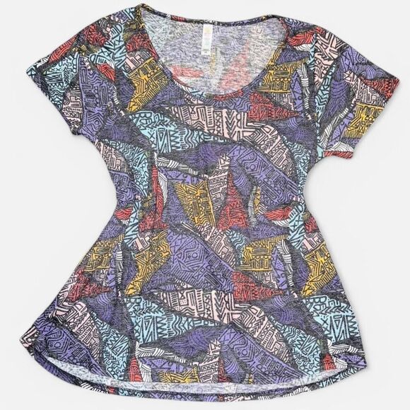 Lularoe “Classic Tee” Women's Multi-Colored Short Sleeve Shirt - Picture 1 of 6